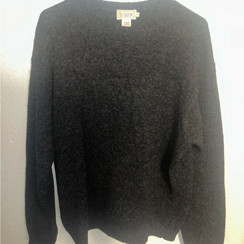 J. Crew Grey Crewneck Sweater Size Large